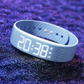 LED Digital Vibrating Alarm Watch – Waterproof, Adjustable Snooze, Built-In Pedometer