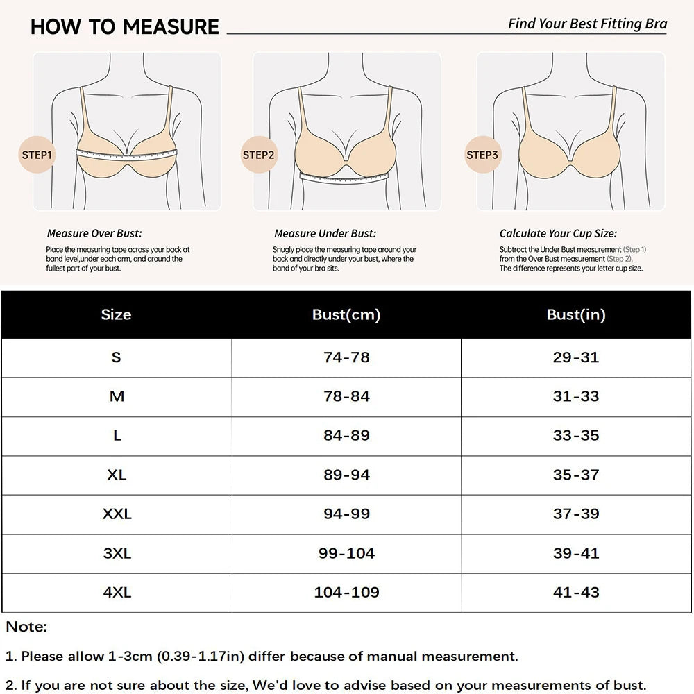 Women’s Seamless Wireless Jelly Bra, Push-Up Full Coverage Supportive Bralette