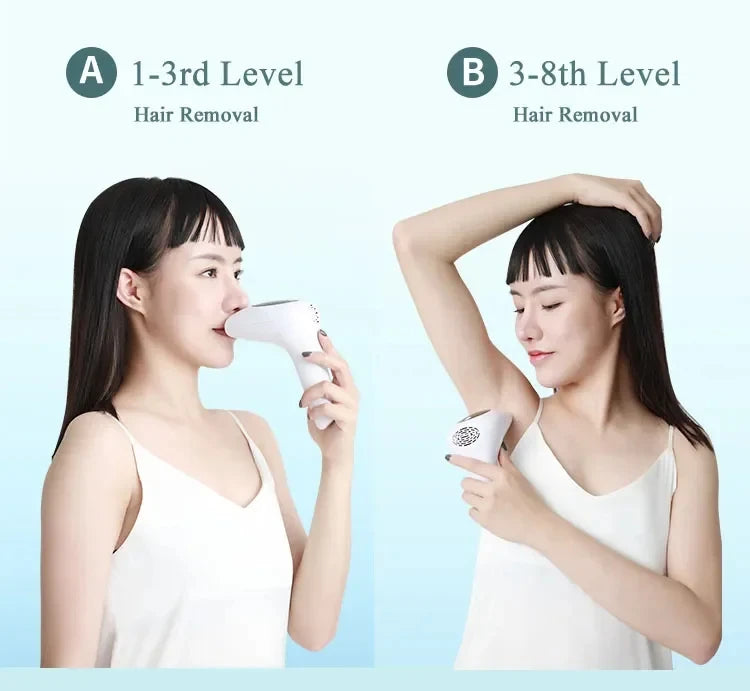 Professional IPL Hair Removal Instrument – 900,000 Flashes, Painless Permanent Hair Reduction for Full Body